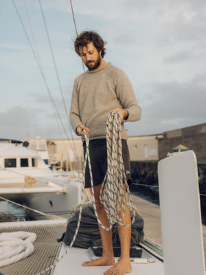 Image of Scallop Trunks in Faded Black