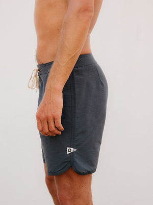 Image of Scallop Trunks in Navy