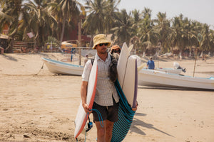 Image of Scallop Trunks in Navy