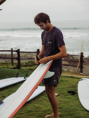 Image of Scallop Trunks in Navy