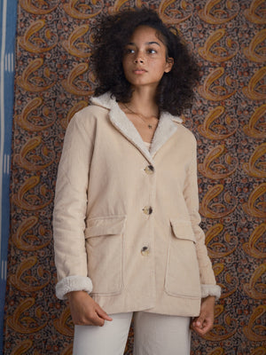 Image of Seagrove Jacket in Sand Corduroy