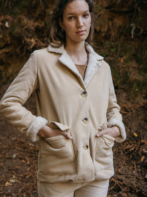 Image of Seagrove Jacket in Sand Corduroy