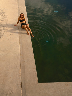 Image of Sisterhood Bikini Top in True Black