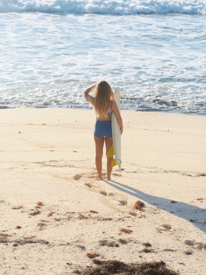 Image of Sisterhood Ocean Shorts in True Blue