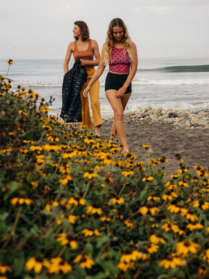 Image of Sisterhood Surf Shorts in Black