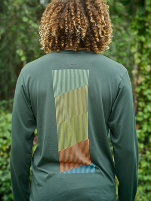 Image of Spectrum Long Sleeve Tee in Pinyon Green