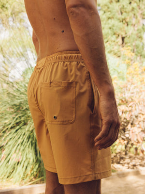 Image of Stretch Vacation Trunks in Papaya