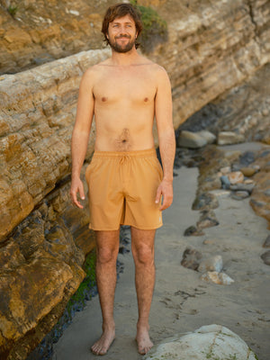 Image of Stretch Vacation Trunks in Papaya