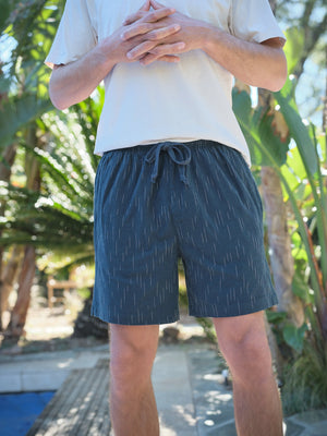 Image of Summer Shorts in Midnight Ikat