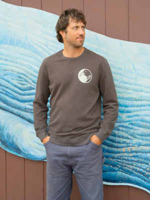 Image of Surf Society Crew in Black