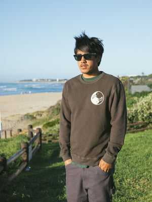 Image of Surf Society Crew in Black
