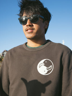 Image of Surf Society Crew in Black