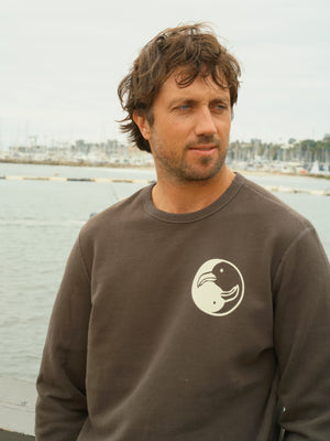 Image of Surf Society Crew in Black