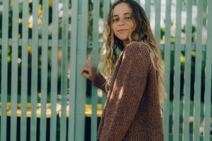 Image of Teddy Sweater in Lavender Orange Twist