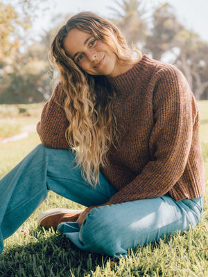 Image of Teddy Sweater in Lavender Orange Twist