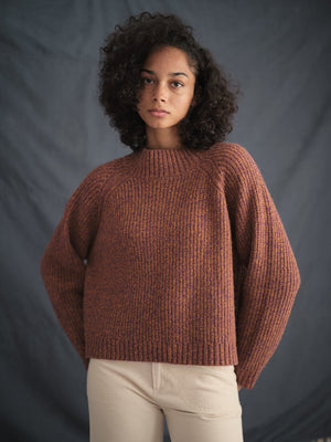 Image of Teddy Sweater in Lavender Orange Twist