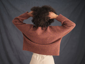 Image of Teddy Sweater in Lavender Orange Twist