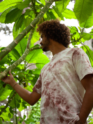 Image of Tie Dye Pocket Tee in Lavender