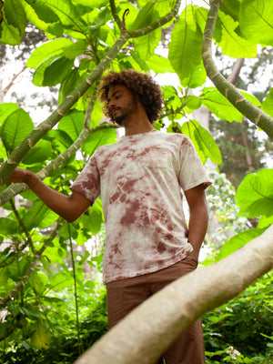 Image of Tie Dye Pocket Tee in Lavender