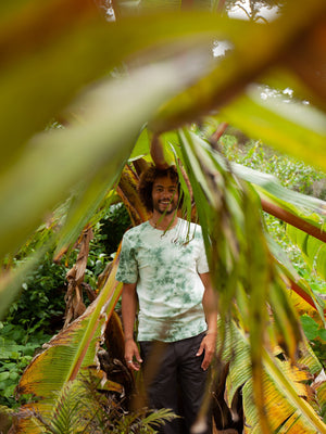 Image of Tie Dye Pocket Tee in Vegetation Green