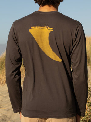 Image of Transition Long Sleeve Tee in Faded Black