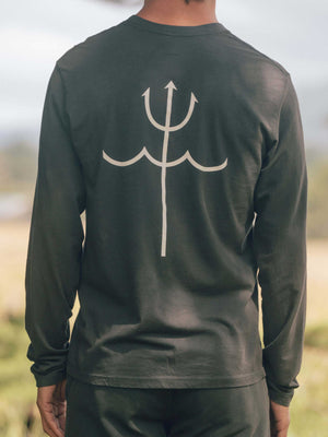 Image of Trident Long Sleeve in Faded Black