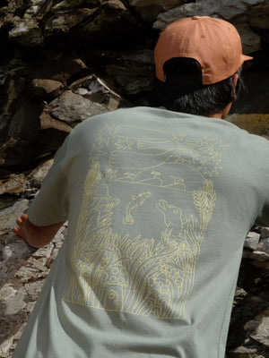 Image of Vans / Mollusk Dolphin Jumper Pocket Tee in Wakame