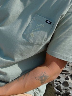 Image of Vans / Mollusk Dolphin Jumper Pocket Tee in Wakame