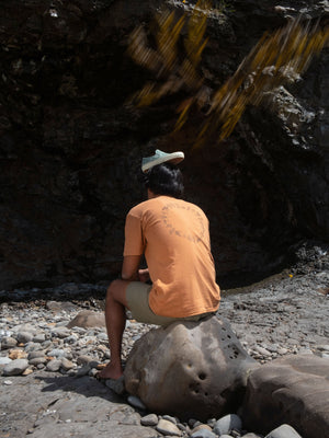 Image of Vans / Mollusk Drum Circle Tee in Orange Earth