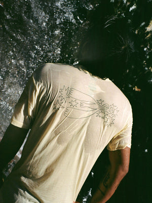 Image of Vans / Mollusk Jazz Bird Pocket Tee in Super Natural