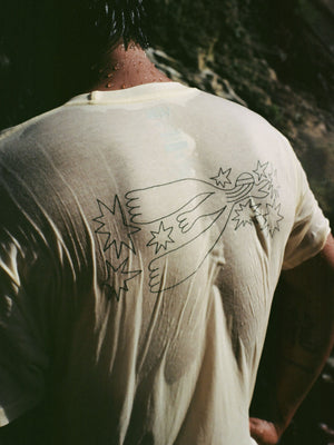 Image of Vans / Mollusk Jazz Bird Pocket Tee in Super Natural