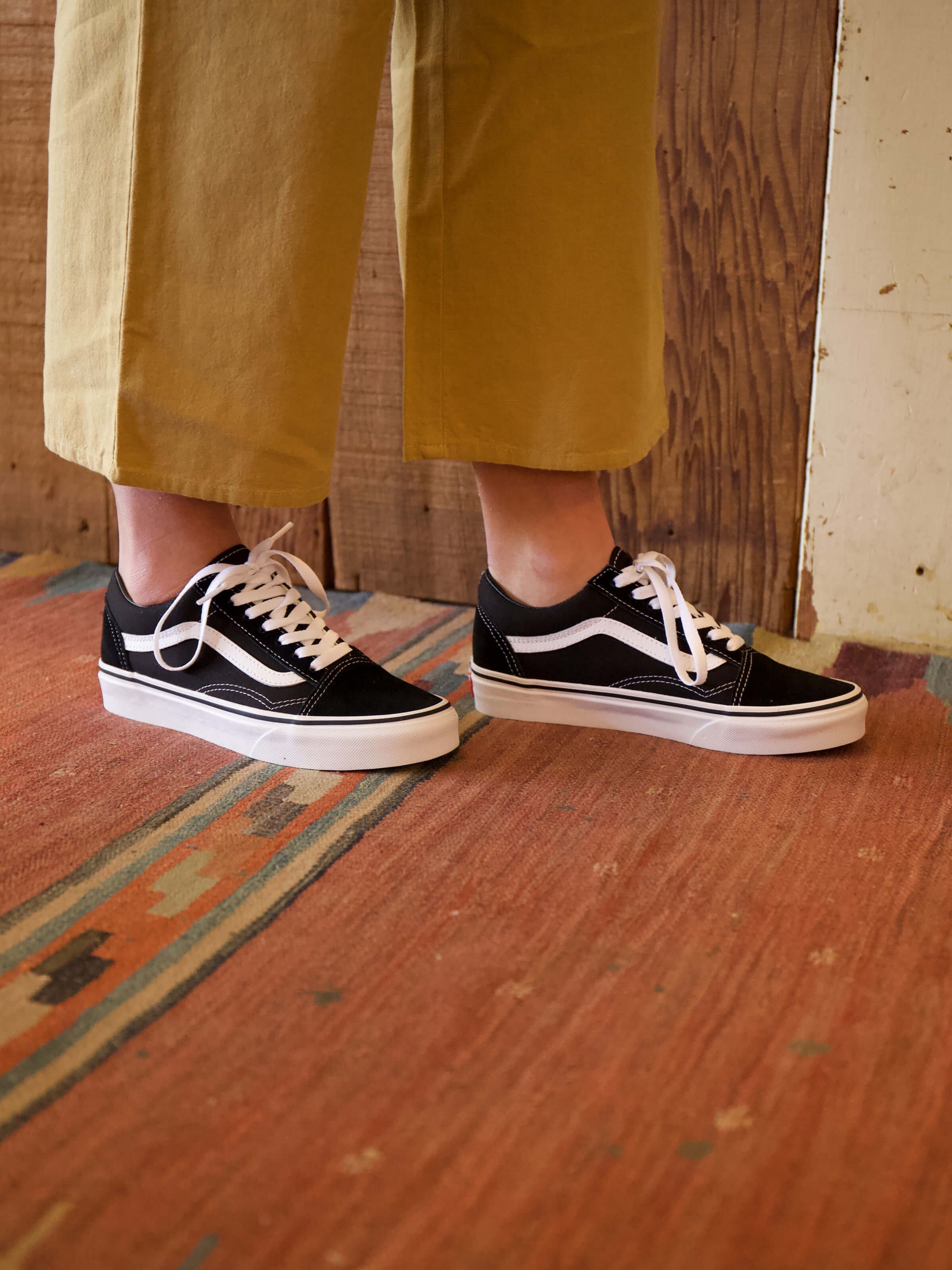 Vans Old Skool Black & White Skate Shoes