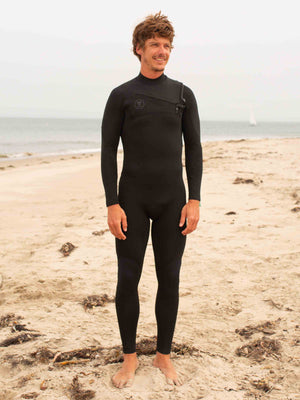 Image of Vissla 7 Seas 4/3 Chest Zip in Black