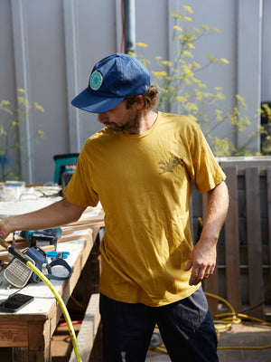 Image of Vortex Patch Hat in Dull Indigo