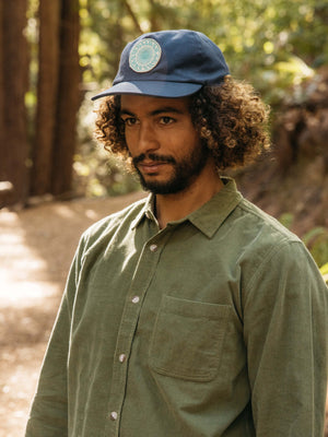 Image of Vortex Patch Hat in Dull Indigo