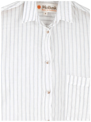 Image of Maggie Shirt in White Stripe