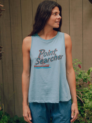 Image of Point Searcher Tank in Light Indigo