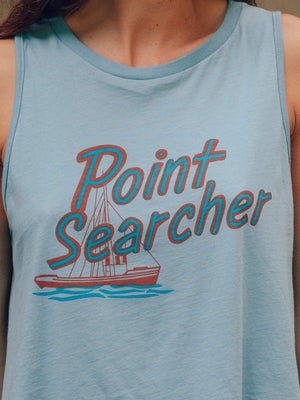 Image of Point Searcher Tank in Light Indigo