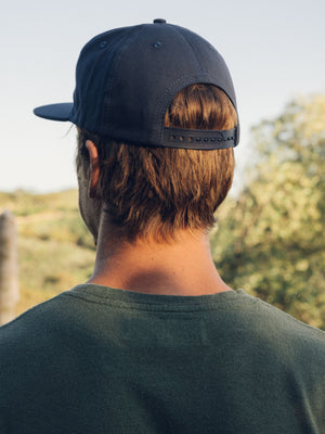 Image of Wave Patch Hat in Navy