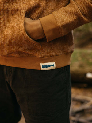 Image of Whale Patch Pullover in Orange Earth