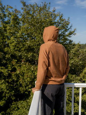 Image of Whale Patch Pullover in Orange Earth