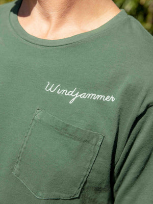 Image of Windjammer Tee in Rover Green