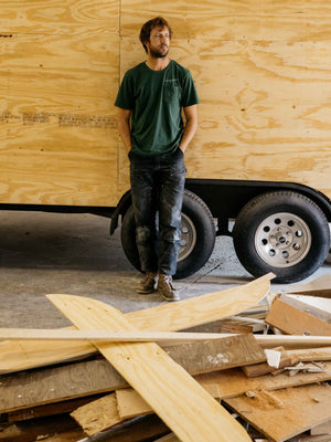 Image of Windjammer Tee in Rover Green