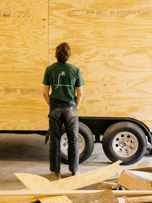 Image of Windjammer Tee in Rover Green