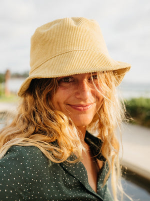 Image of Womens Aloha Shirt in Sequoia Seeing Dots