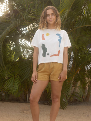 Image of Womens Dimensions Tee in Natural