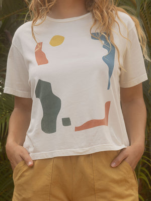 Image of Womens Dimensions Tee in Natural