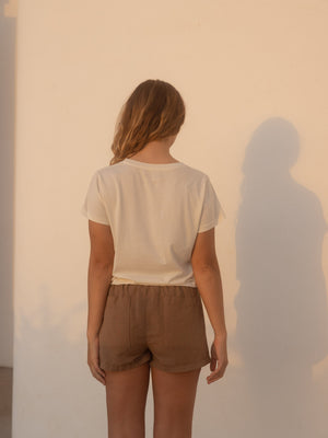Image of Womens Good Earth Tee in Natural