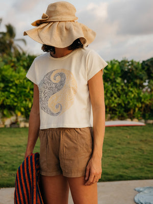 Image of Womens Oneness Tee in Super Natural