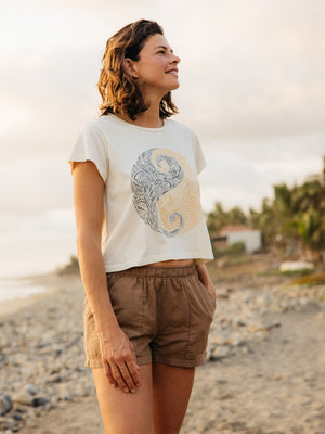 Image of Womens Oneness Tee in Super Natural